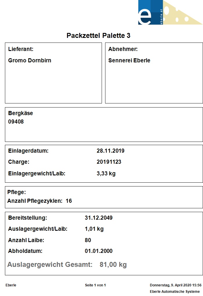 Packzettel