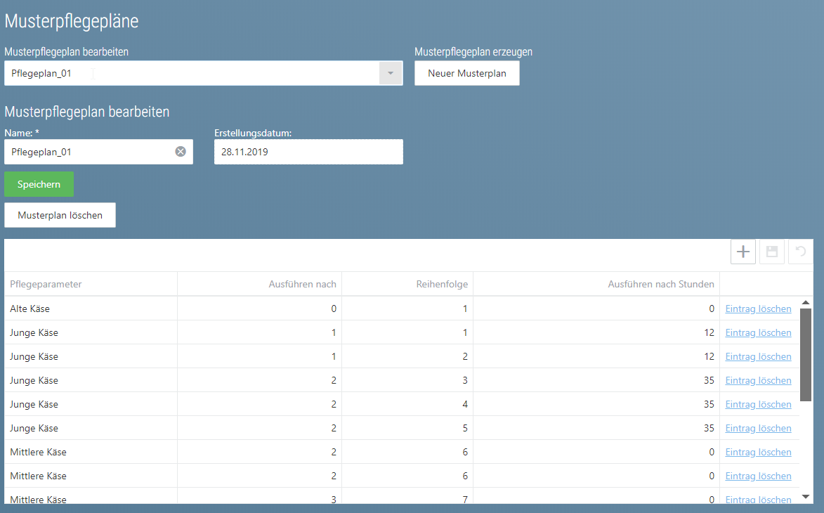 Pflegen Musterpflegeplan