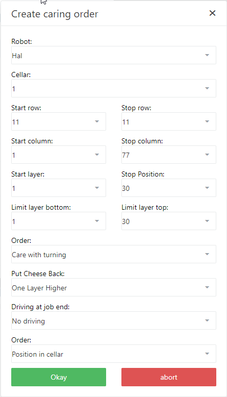 Treatments Robot Jobs Treatment Job Popup
