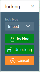 Row Display Lock Popup