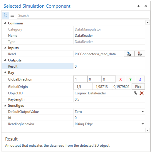 DataReader Example Properties