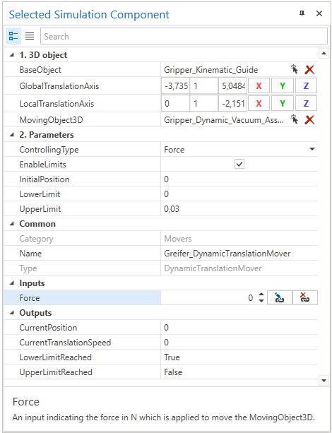 DynamicTranslationMover Example Properties