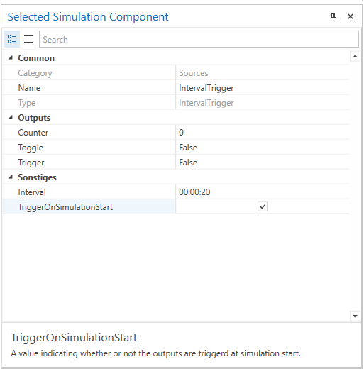 IntervalTrigger Example Properties