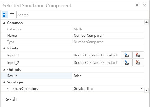 NumberComparer Example Properties