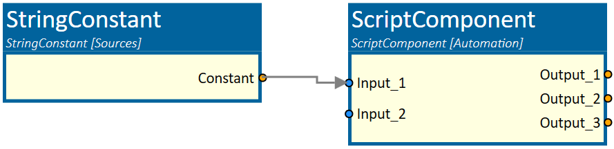 BoolConstant connected to ScriptComponent