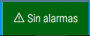 Barra de estado Alarmas