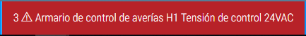Barra de herramientas Alarmas activas